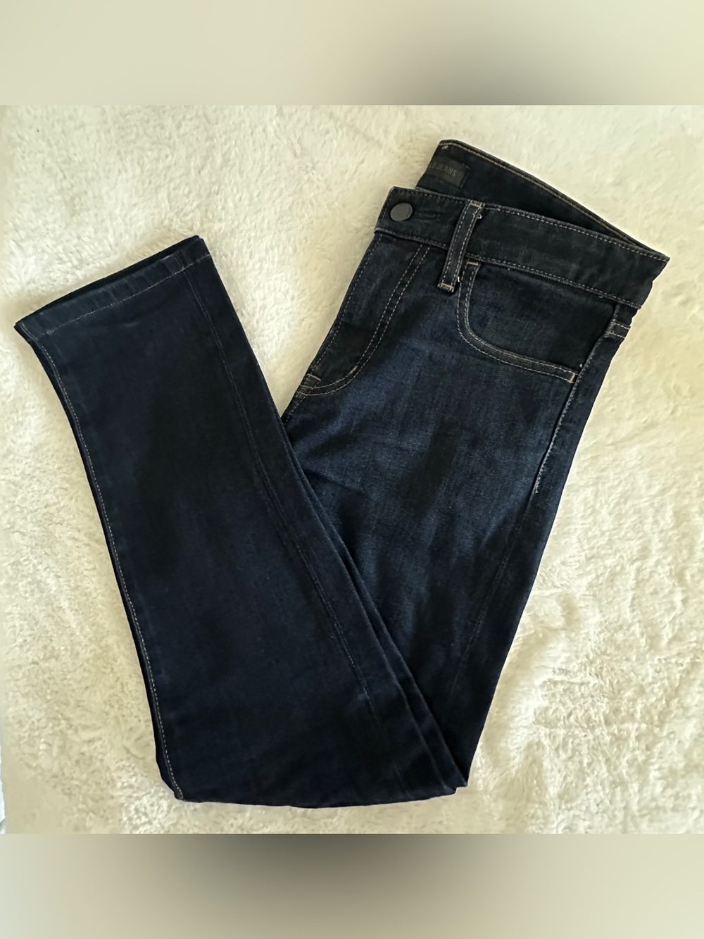 Uniqlo - Low Rise Skinny Tapered Jeans - Dark Blue - Size 12